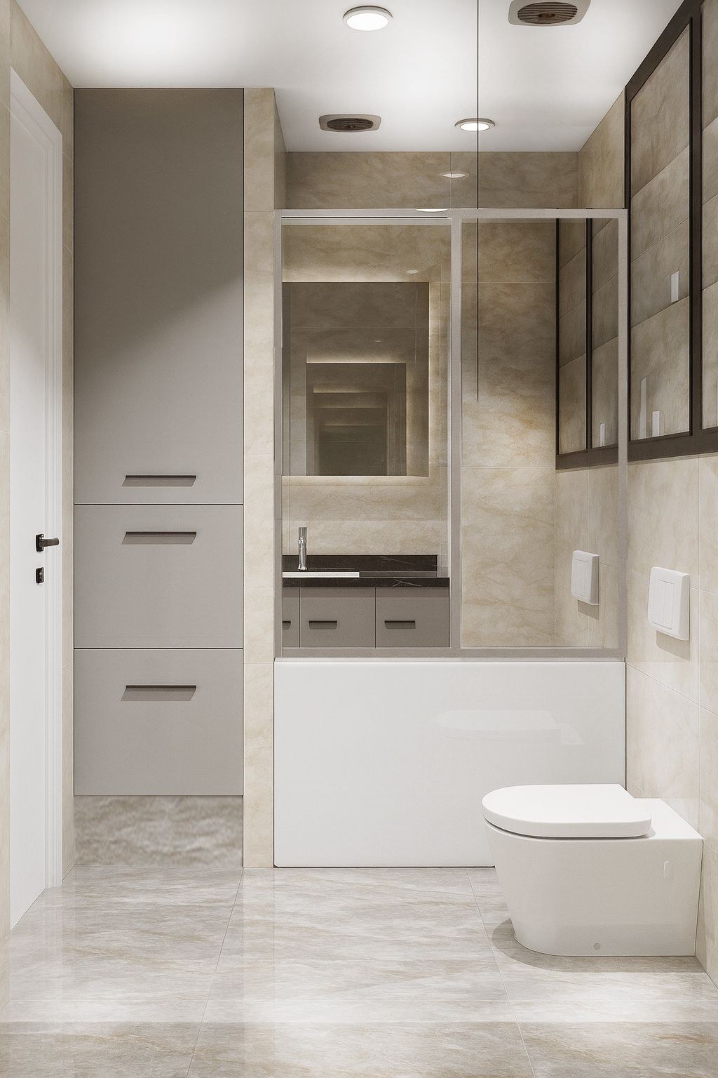 Banyo ikinci 3D tasarım